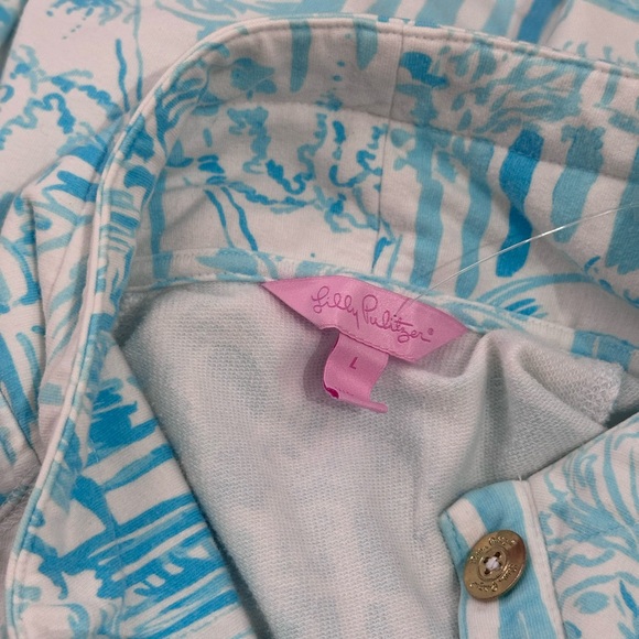 Lilly Pulitzer Captain La Via Loca Printed Pullover Popover Size Large - Picture 4 of 8